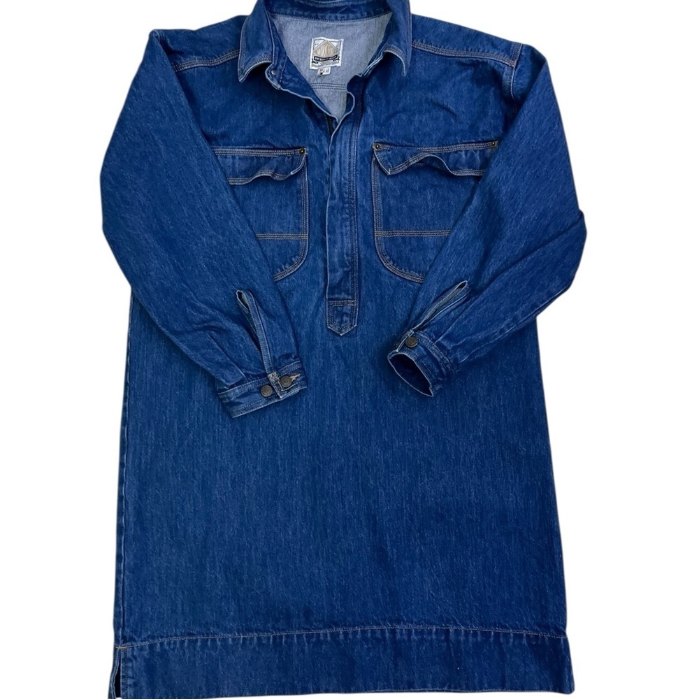 THE GAP WORKFORCE COLLECTION  DENIM Shift DRESS BLUE Women Medium Tall